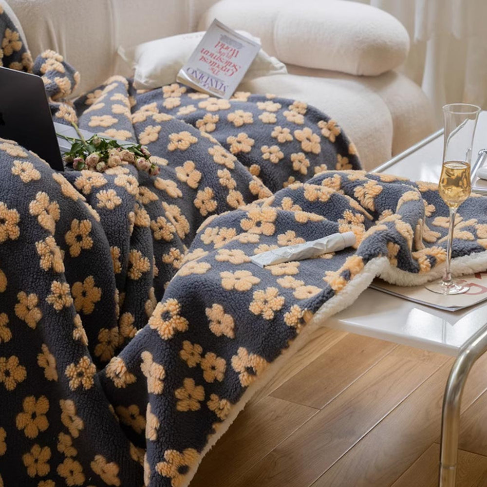 フラッフィーフラワーブランケット – acacia