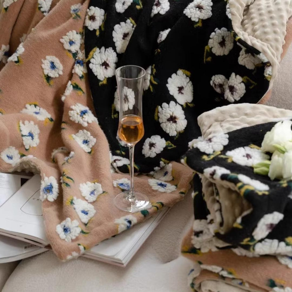 フラッフィーフラワーブランケット – acacia