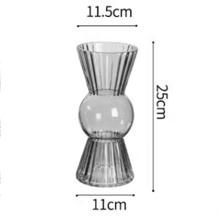 スモークグレーのモダンフラワーベース – acacia