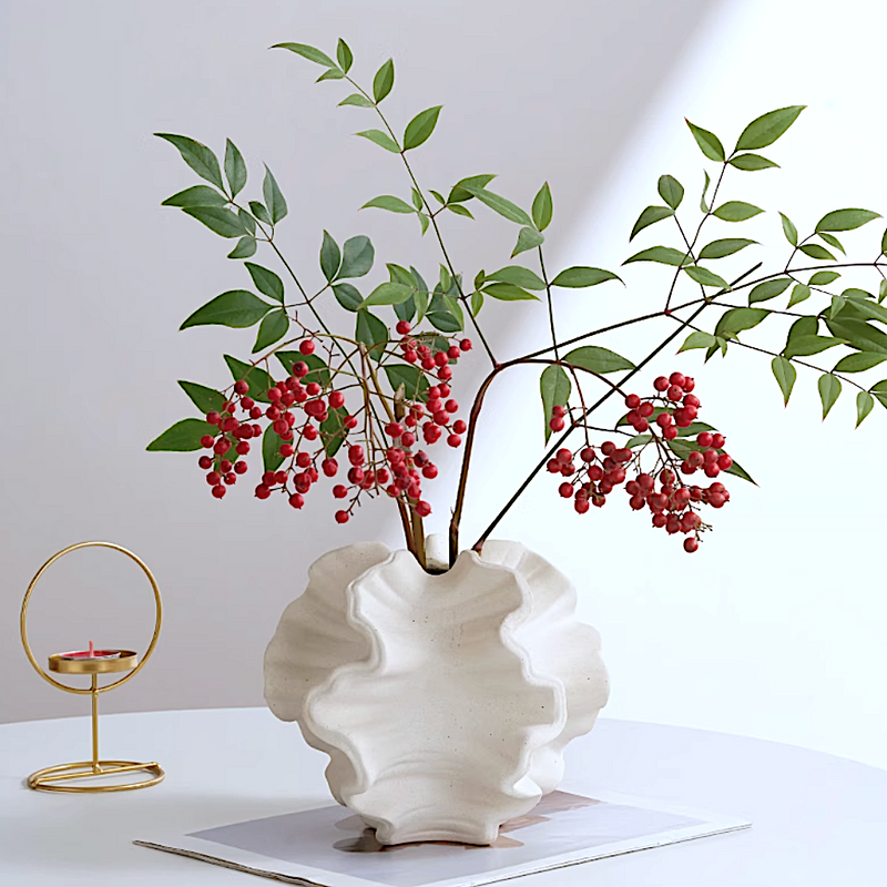 フリルボールフラワーベース – acacia フリルボールフラワーベース – acacia