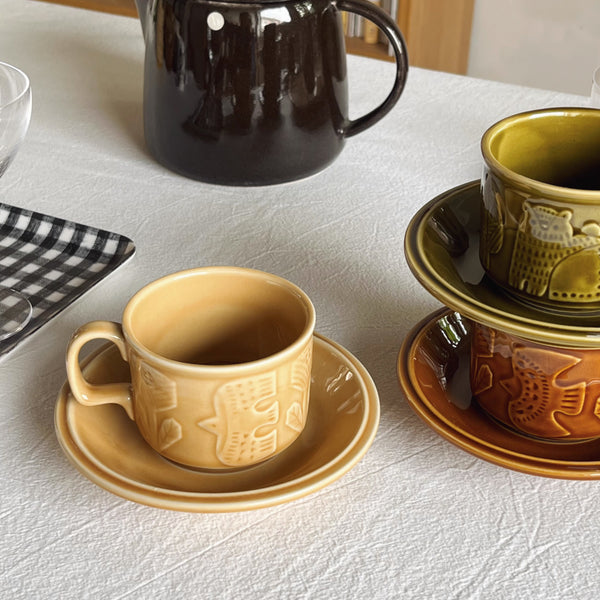 ノルディックアニマルマグ&ソーサー – acacia