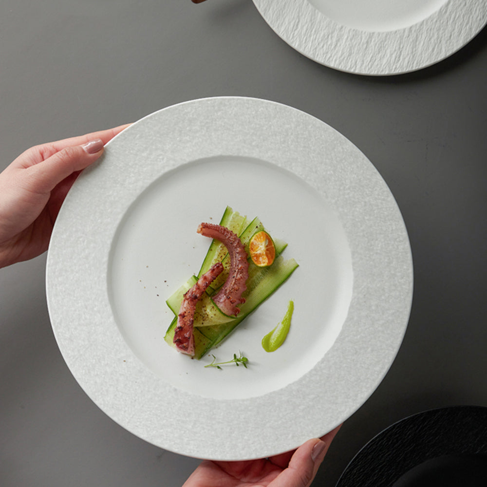 【新品・未使用品】　HEATHCERAMICS　リム　ディナープレート dinner-plate-opaque-white-
