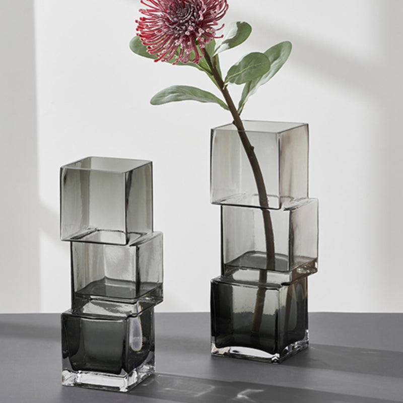 ガラス 立方体 花瓶 - 花瓶