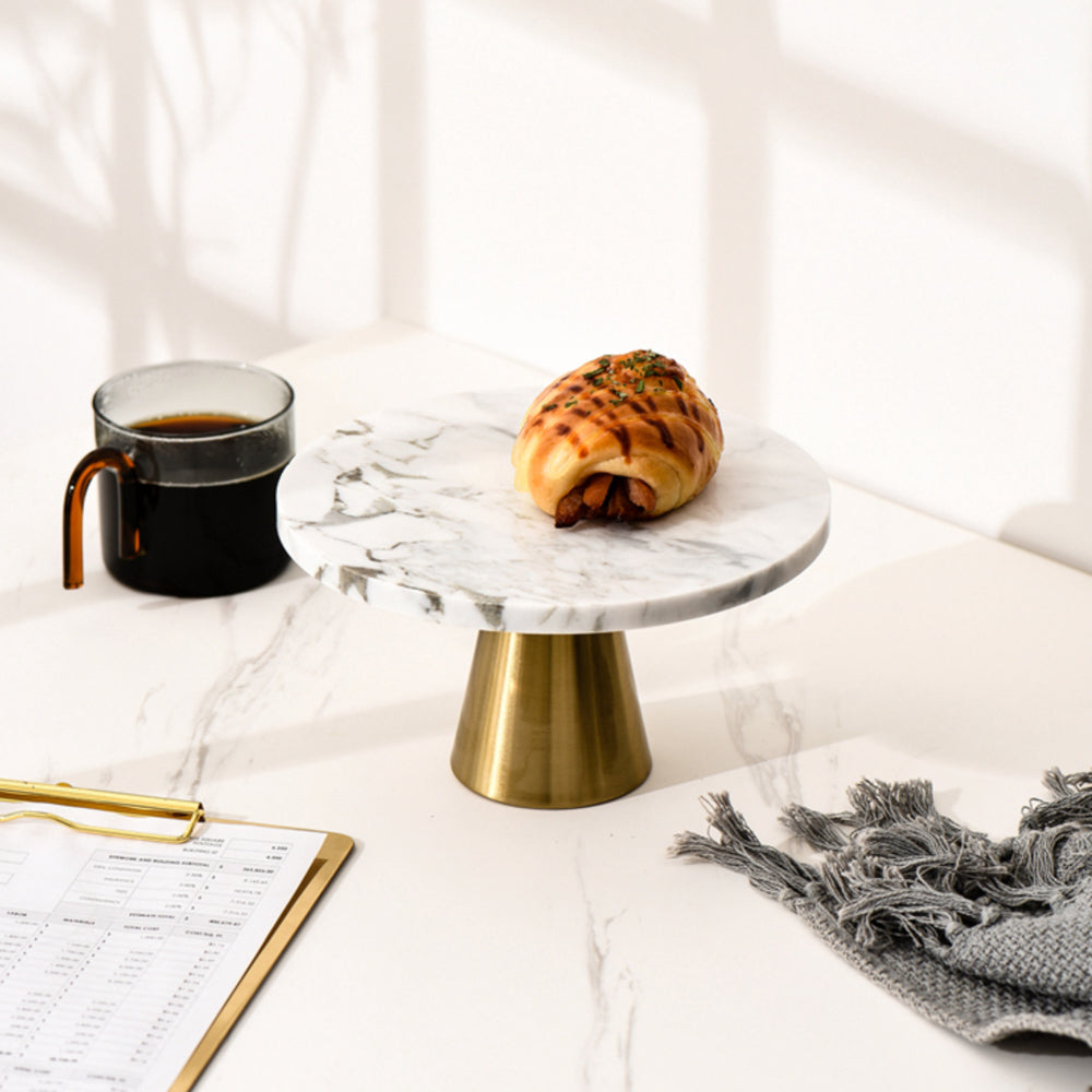 大理石&ゴールド脚コンポート – acacia