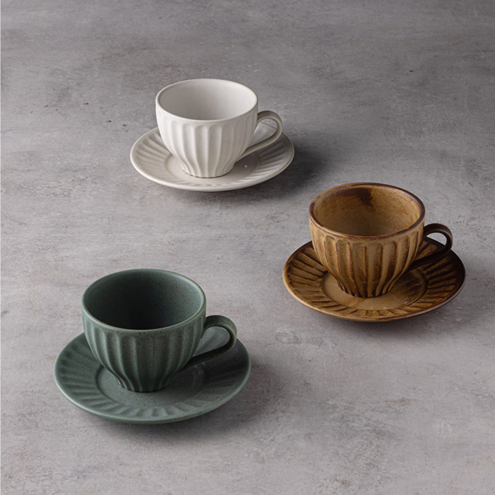 マグカップ&ソーサー アルタ マグカップ&ソーサー 400ml 耐熱ガラス （ 食洗機対応 電子