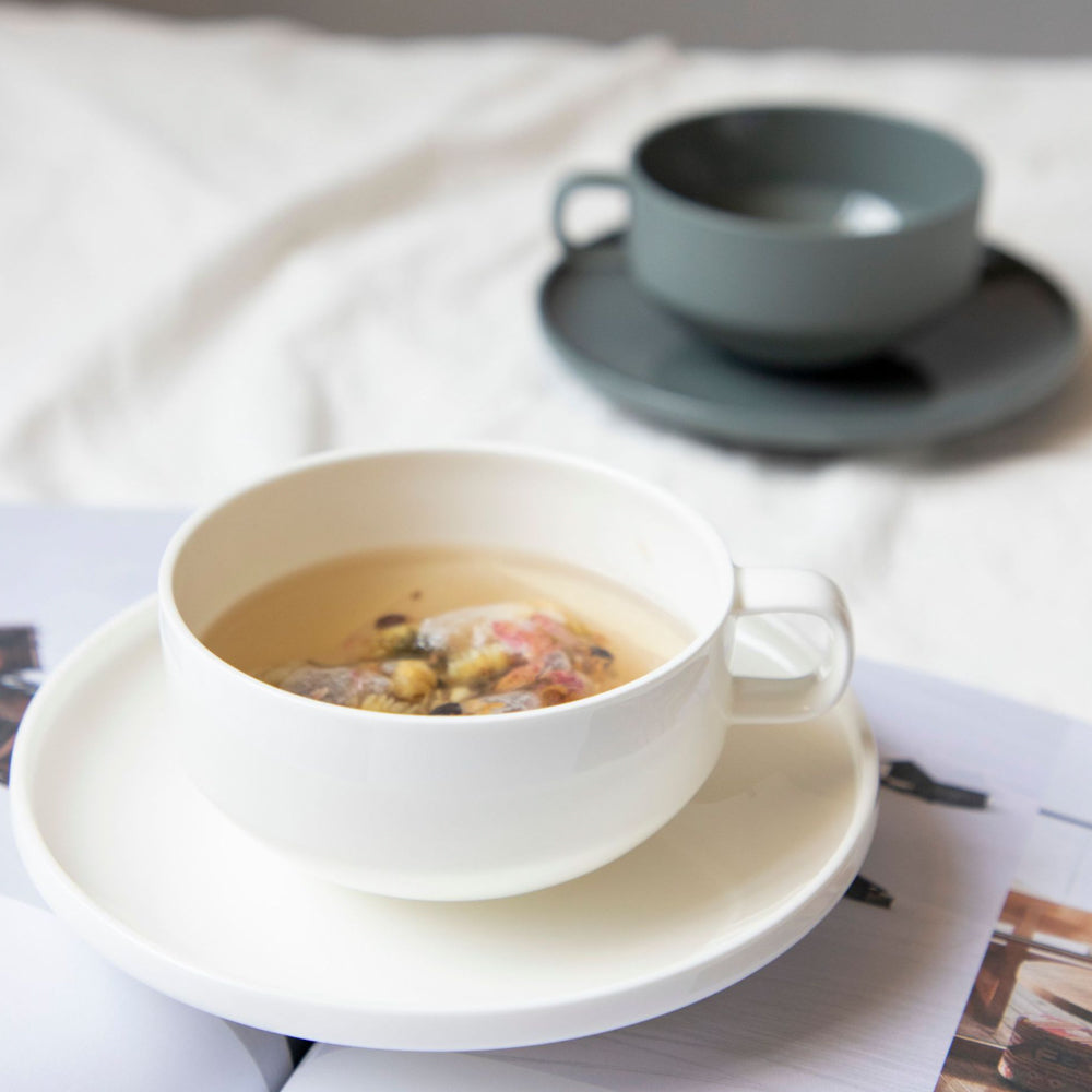 シンプルローカップ&ソーサーセット – acacia