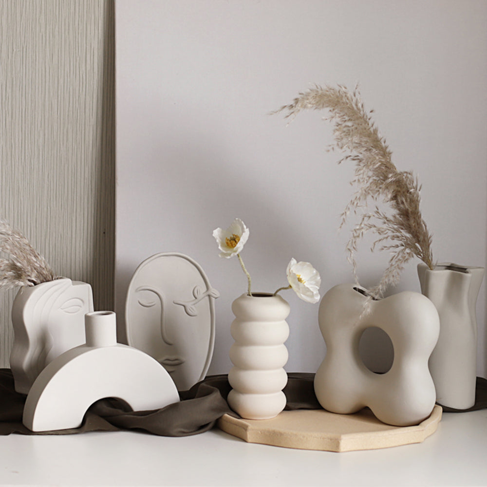 ノルディックヌーディーカラーフラワーベースオブジェ – acacia