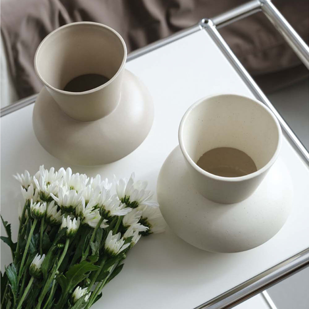 マットカラーナチュラルフラワーベース – acacia